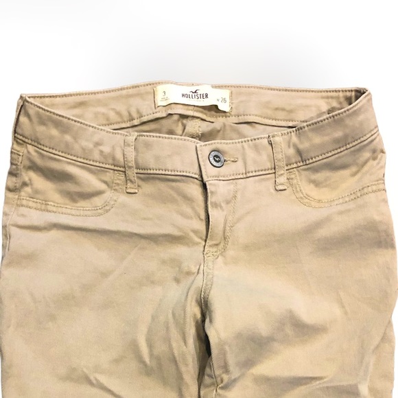 NWOT Hollister Low Rise Khaki Skinny Jeans Sz 3 w26 - Picture 7 of 10
